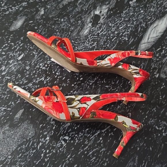 BRAND NEW MARC FISHER FLORA SLINGBACK HEELS SANDALS R3 - Picture 8 of 16